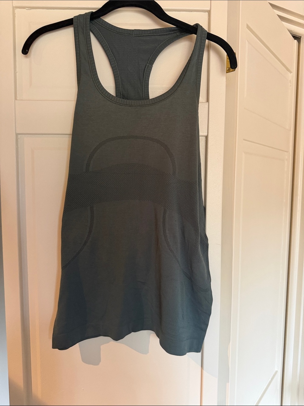 lululemon athletica Scoop Neck Racerback Tank in Slate Green